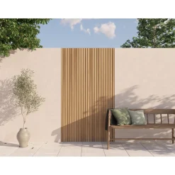 Decowall Outdoor lattenwand - Karamel - 238x14cm - 21mm - 5 stuks
