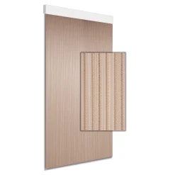 Degor Vliegengordijn - 90x210cm - Transparant-Wit - Luxe Lamellen