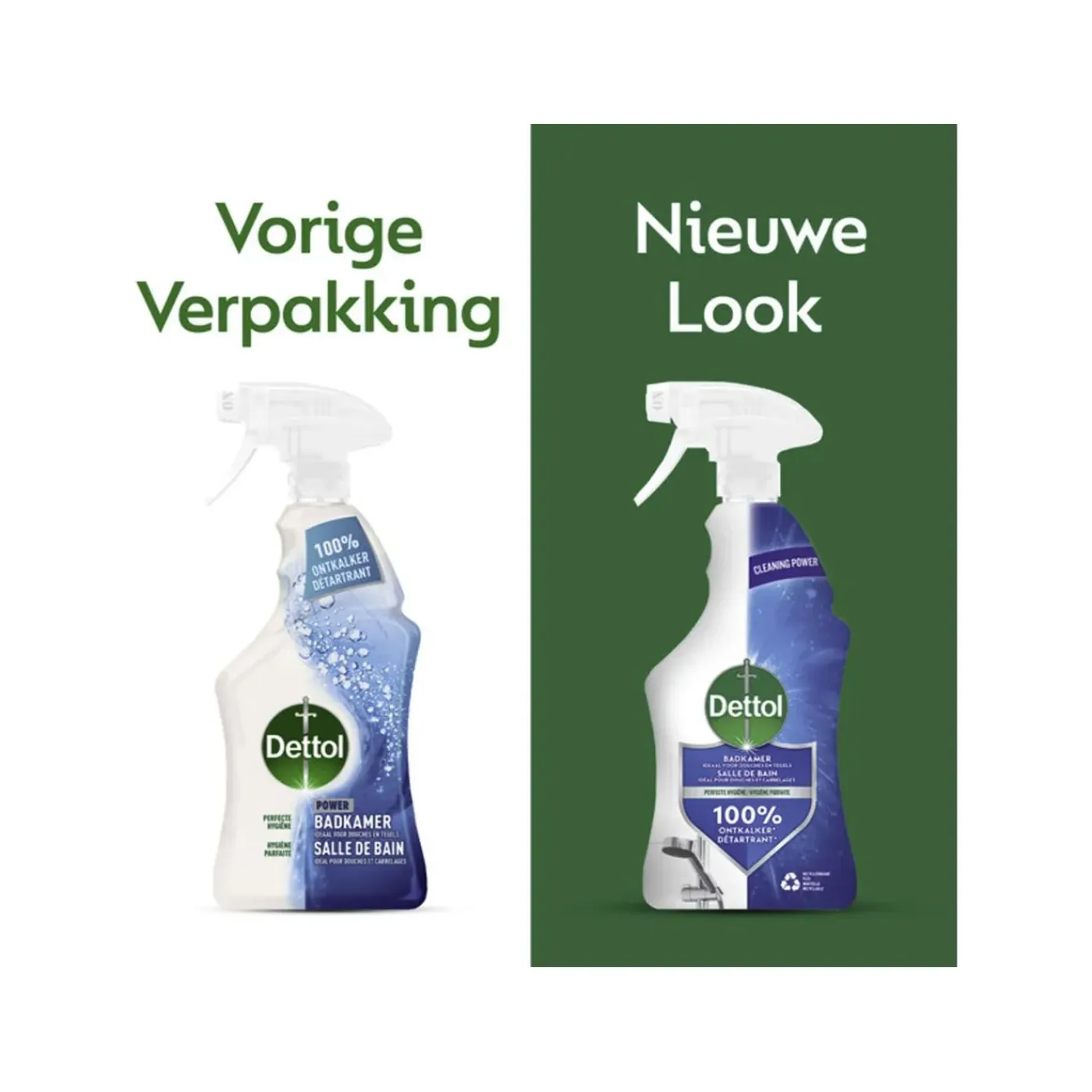 Dettol Allesreiniger Spray Power & Fresh - Badkamer - 500 Ml