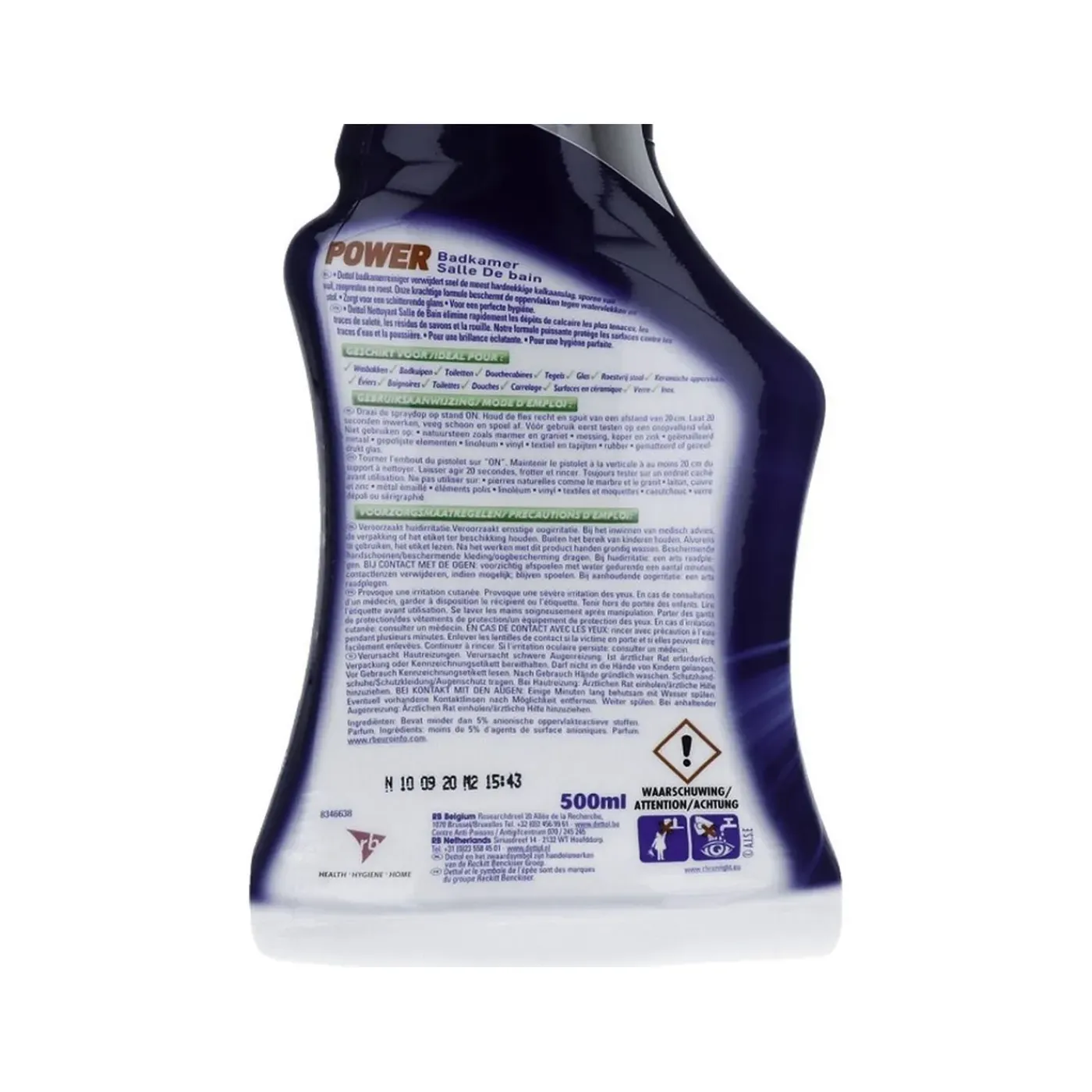 Dettol Allesreiniger Spray Power & Fresh - Badkamer - 500 Ml