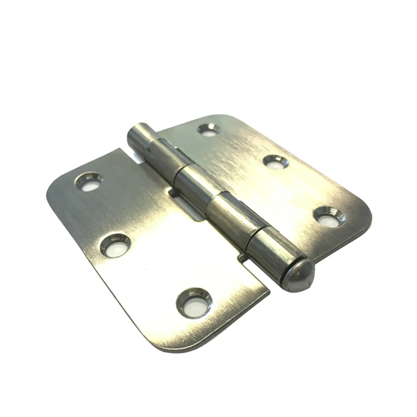 Deurscharnier - rvs - 76x76 mm - met afgeronde hoeken
