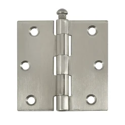 Deurscharnier - rvs - 76x76 mm - met rechte hoeken