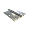 Deurscharnier - verzinkt staal - 76x76 mm - met rechte hoeken - 6 stuks