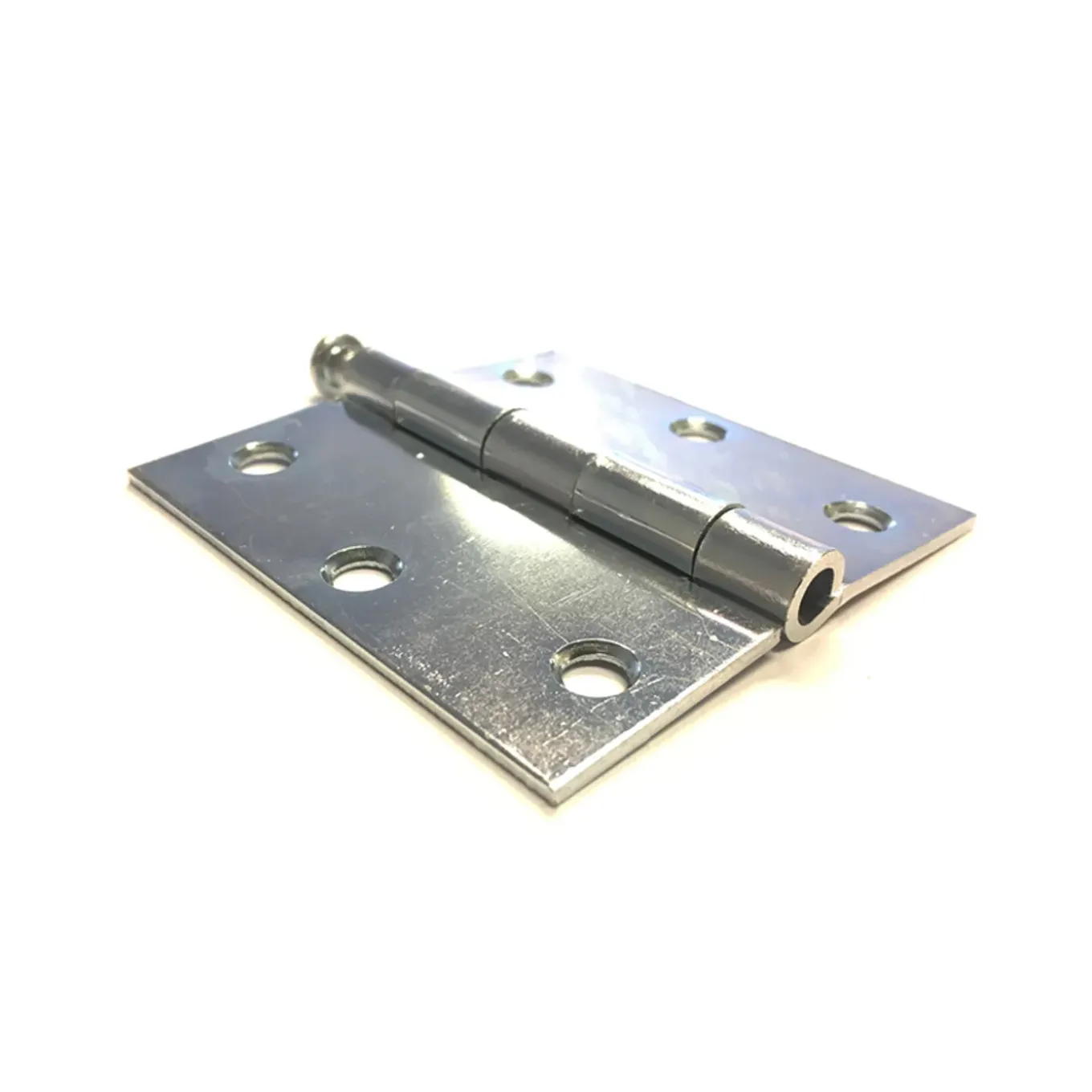 Deurscharnier - verzinkt staal - 76x76 mm - met rechte hoeken - 6 stuks