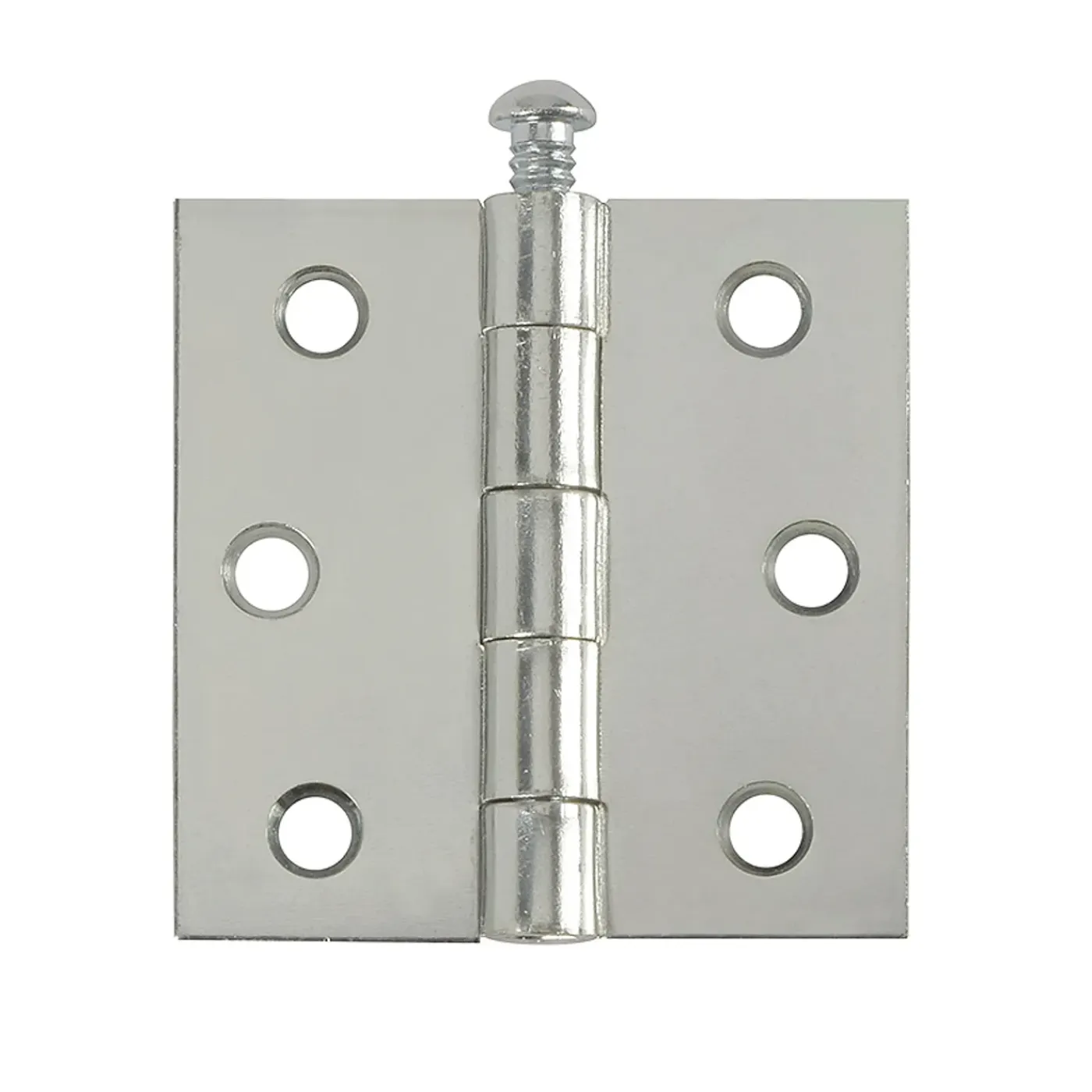 Overig Deurscharnier - verzinkt staal - 63x63 mm - met rechte hoeken - 6 stuks