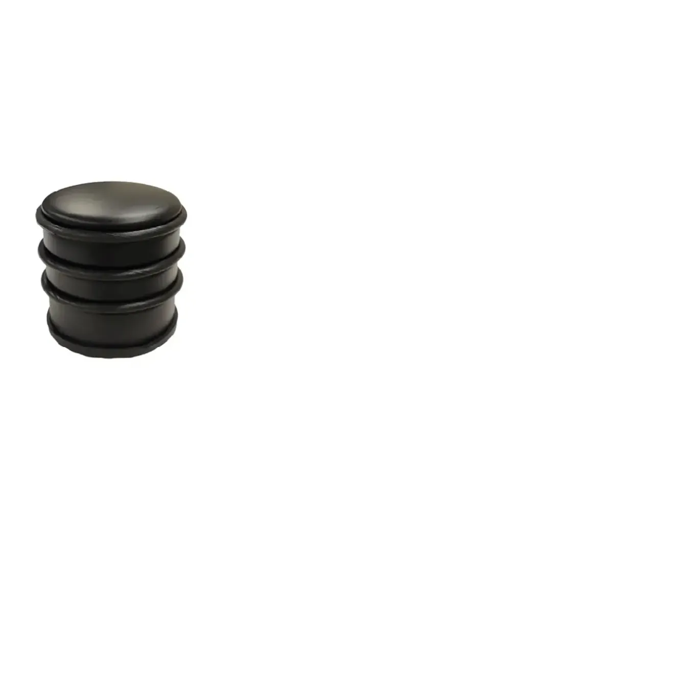 Deurstopper hoog 1kg - zwart - staal - hoogte 76mm - diameter 76mm