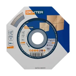 Dexter diamantdoorslijpschijf voor keramische tegels ⌀115mm