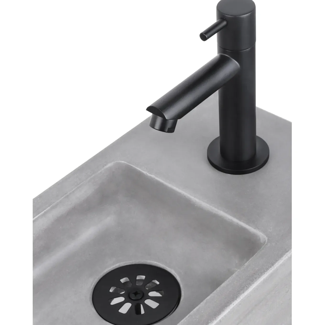 Differnz Afvoerplug Mix & Match Clic-clac - Messing - Zonder overloop - Zwart mat - 64mm