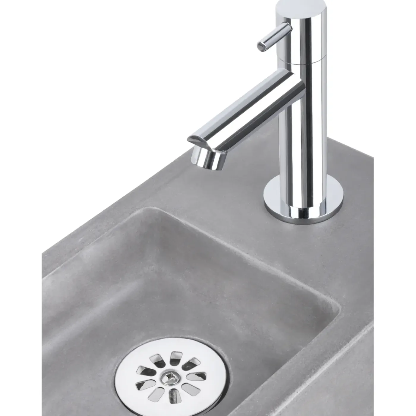 Differnz Afvoerplug Mix & Match Free-flow - Messing - Zonder overloop - Chroom - 65mm
