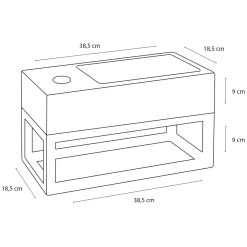 Differnz Fonteinset Jukon - Beton - Grijs - 35x45x27,5cm
