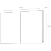 Differnz spiegelkast Brida 50x67,5x15 cm wit