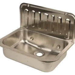 Differnz Uitstortgootsteen - 49x32.5cm - Rvs