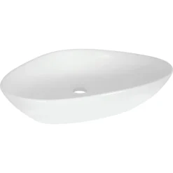 Differnz Waskom Badkamer Rigi - Keramiek - Glanzend - Wit - 59cm