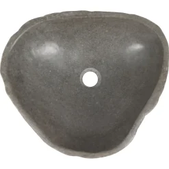 Differnz Waskom Lombok - Riviersteen - Rond - Grijs - 47x47x18cm