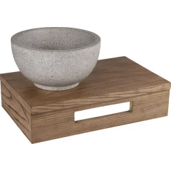 Differnz wastafelblad hout 40x25x10cm bruin eiken