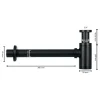 Differnz Wastafelsifon Mix & Match - Verstelbaar - Mat Zwart - 32mm