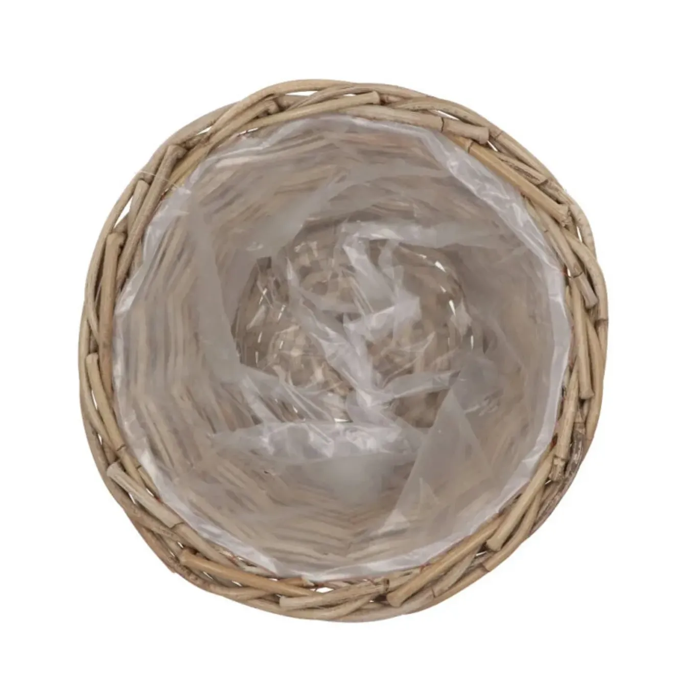 Dk Design Plantenmand - Ivy - Binnenzak - Rotan - B23 X H20 Cm