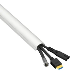 D_LINE D-Line kabelgoot halfrond 30x15mmx2m wit