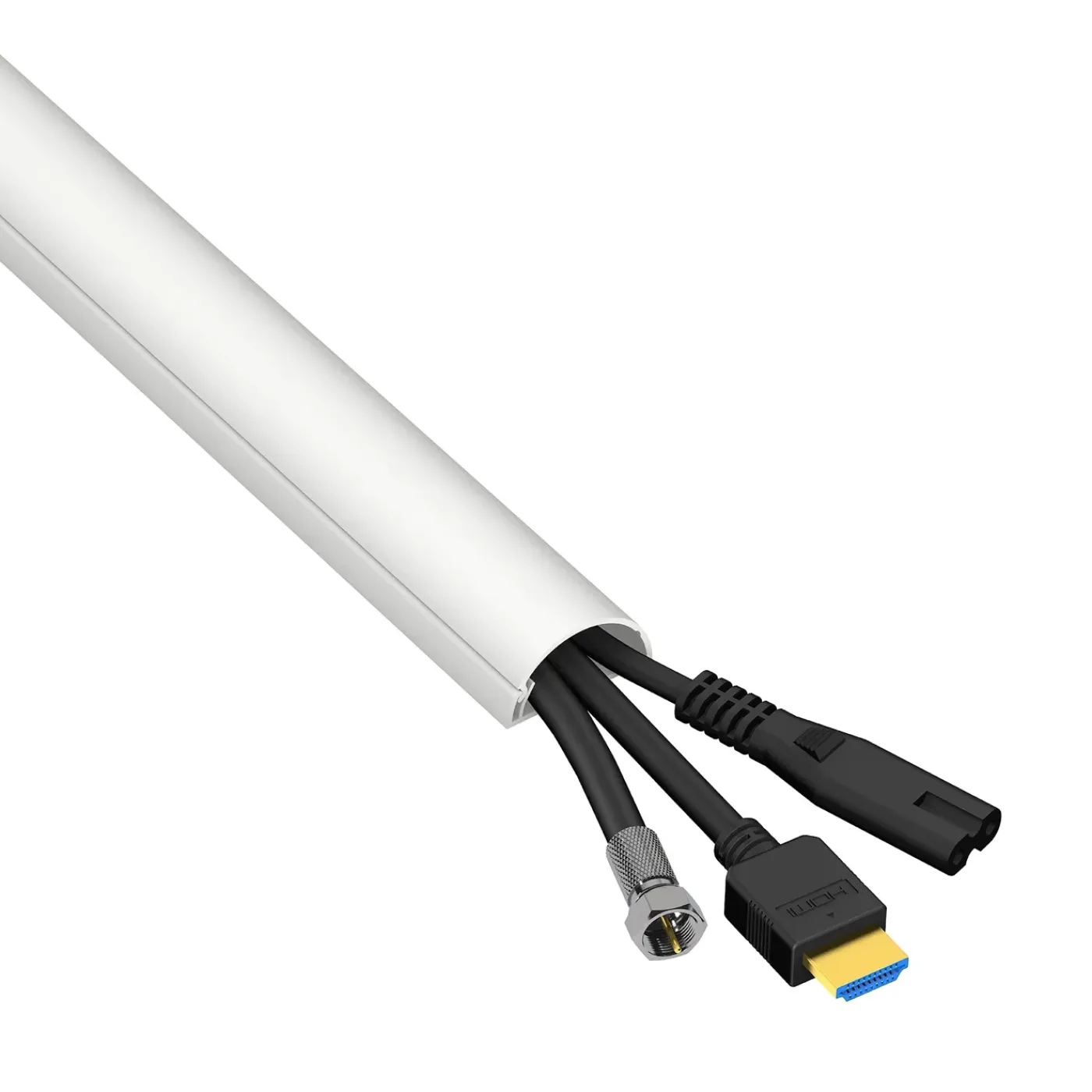 D_LINE D-Line kabelgoot halfrond 30x15mmx2m wit