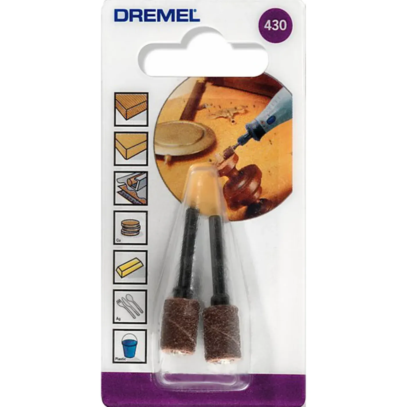Dremel Accessoires voor schuurmachine voor multitool - 6,4mm - Korrel 60 - 2 stuks