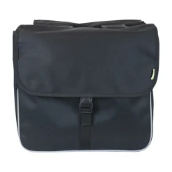 Dresco dubbele fietstas Basic Shopper zwart 26L