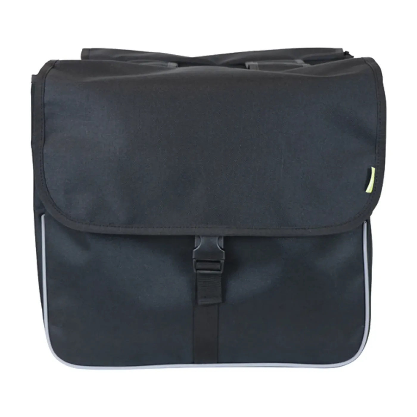 Dresco dubbele fietstas Basic Shopper zwart 26L