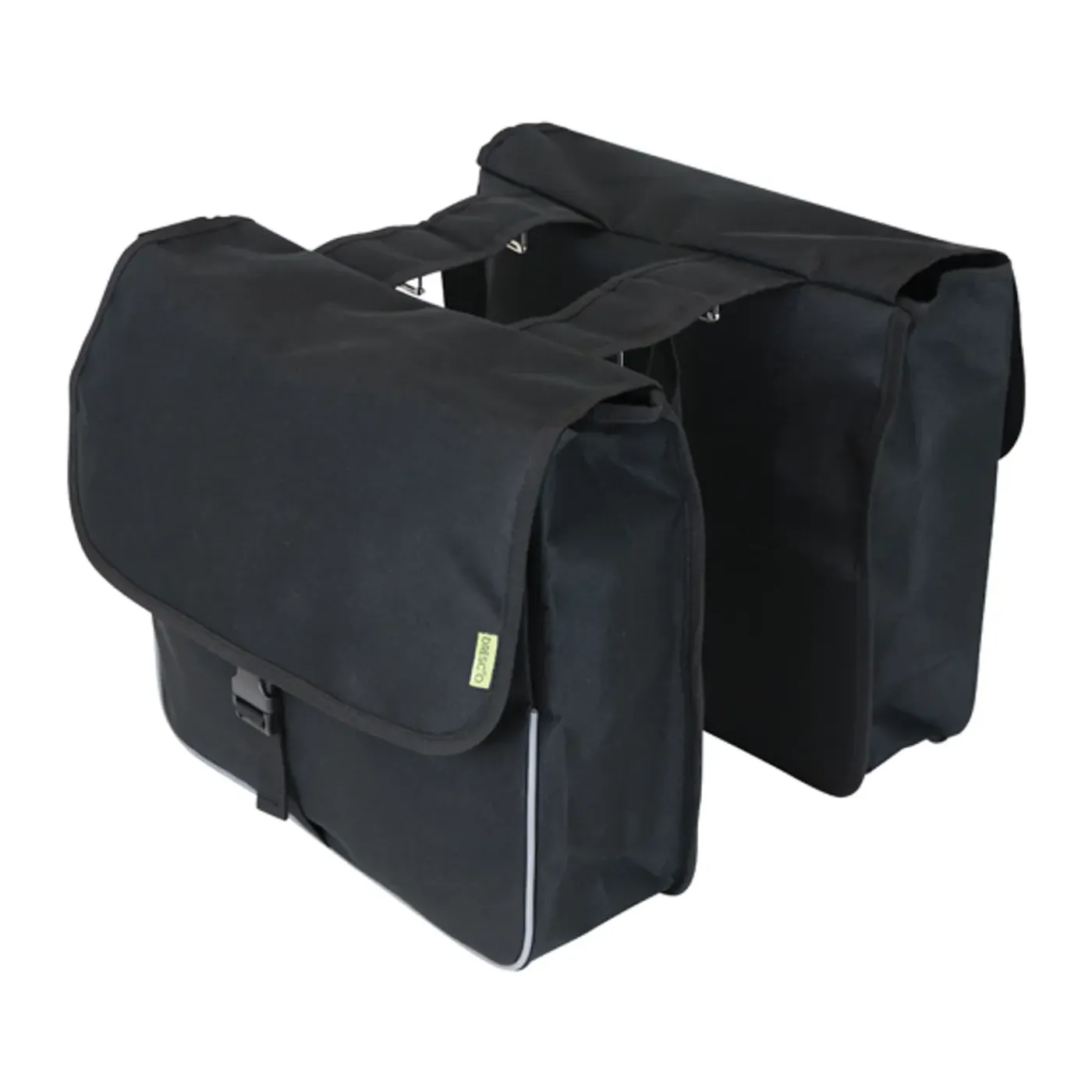 Dresco dubbele fietstas Basic Shopper zwart 26L