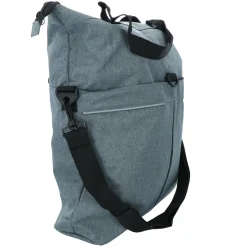 Dresco enkele fietstas grijs 18 liter