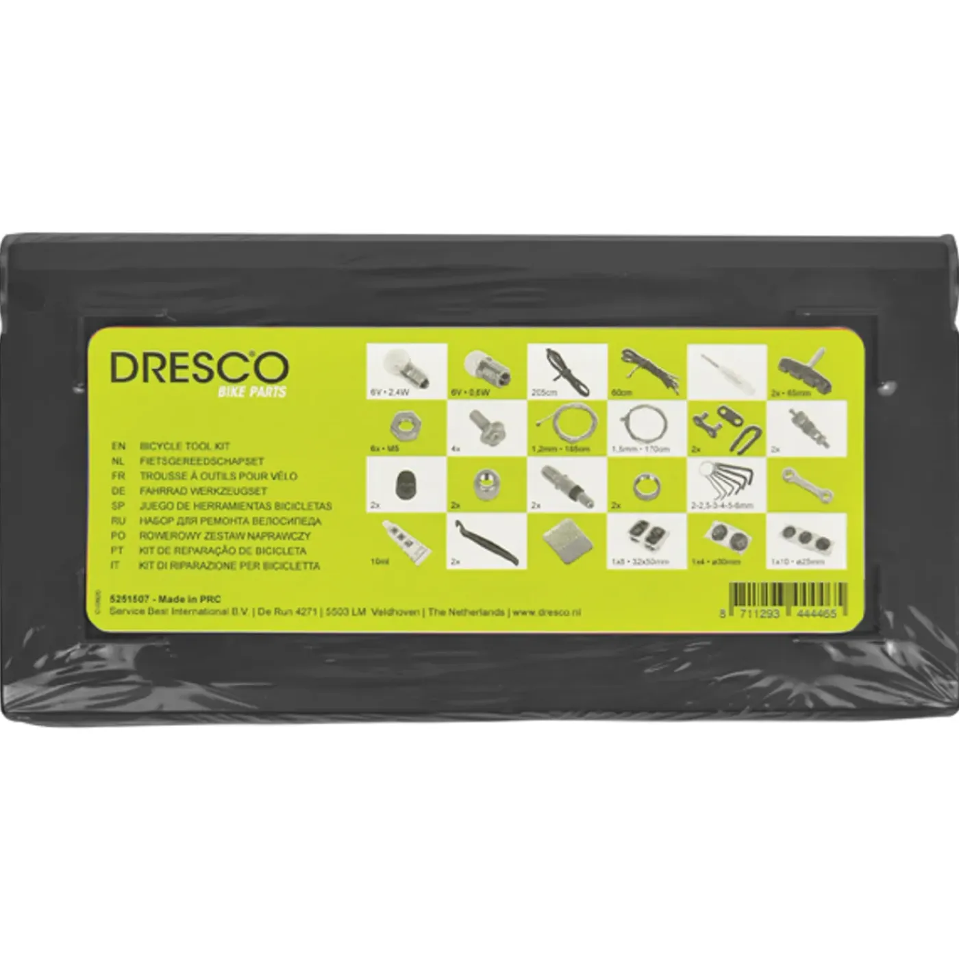 Dresco fietsgereedschap set – 66 stuks