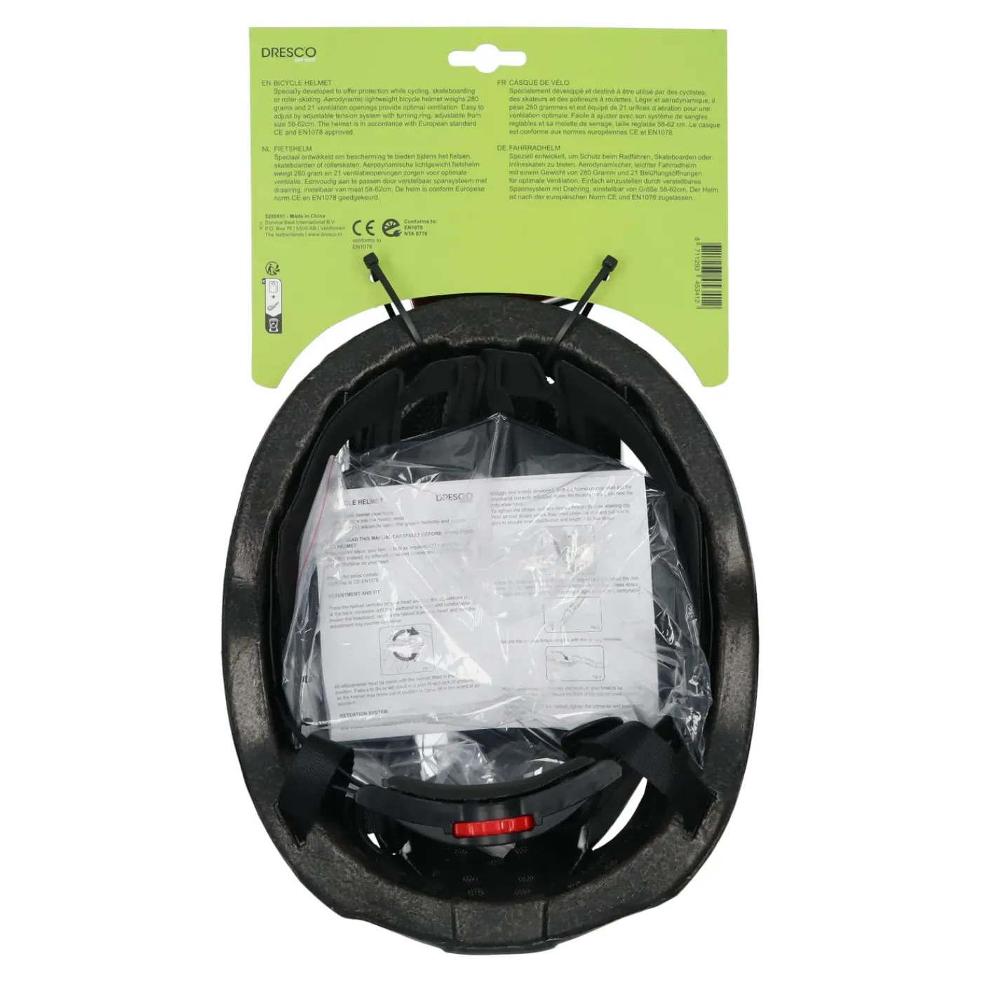 Dresco fietshelm L 58-62cm