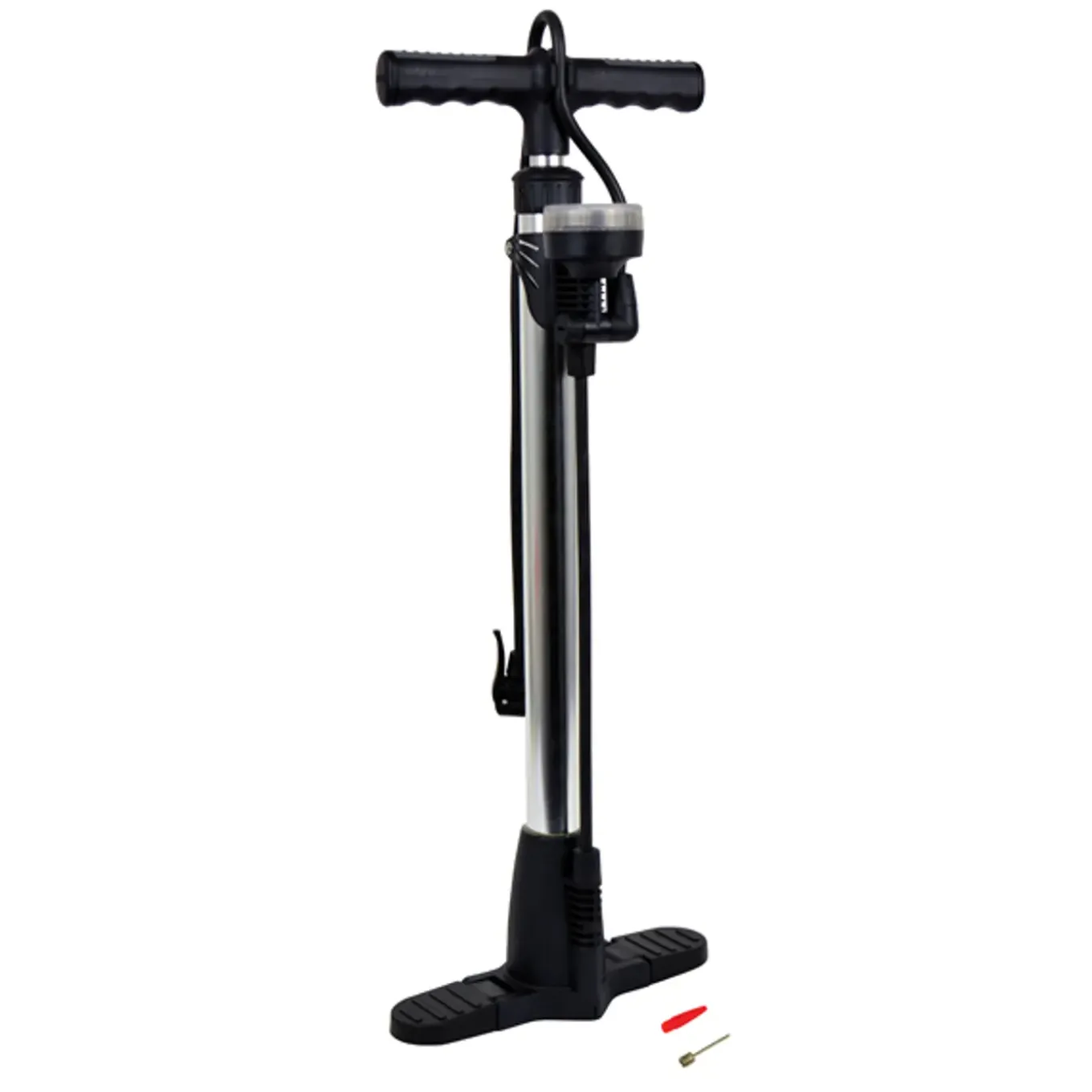Dresco fietspomp met manometer 52cm