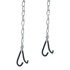 Dresco ophanghaak aan ketting voor fiets 50cm – 2 stuks