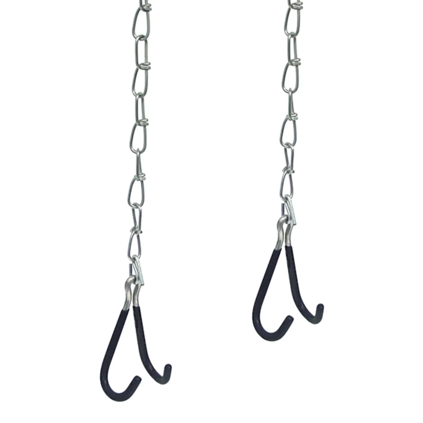 Dresco ophanghaak aan ketting voor fiets 50cm – 2 stuks