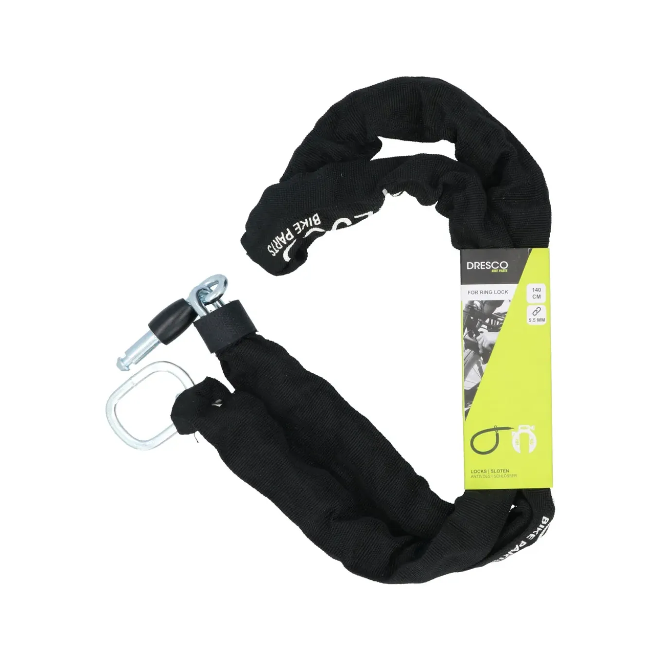 Dresco Plug-In Ketting 140cm Ø5.5mm
