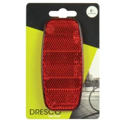 Dresco reflector rood/zwart 112x54mm