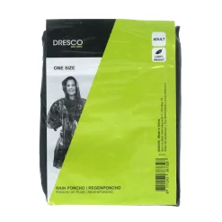 Dresco regenponcho zwart