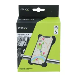 Dresco smartphone houder fiets EZ Grip zwart