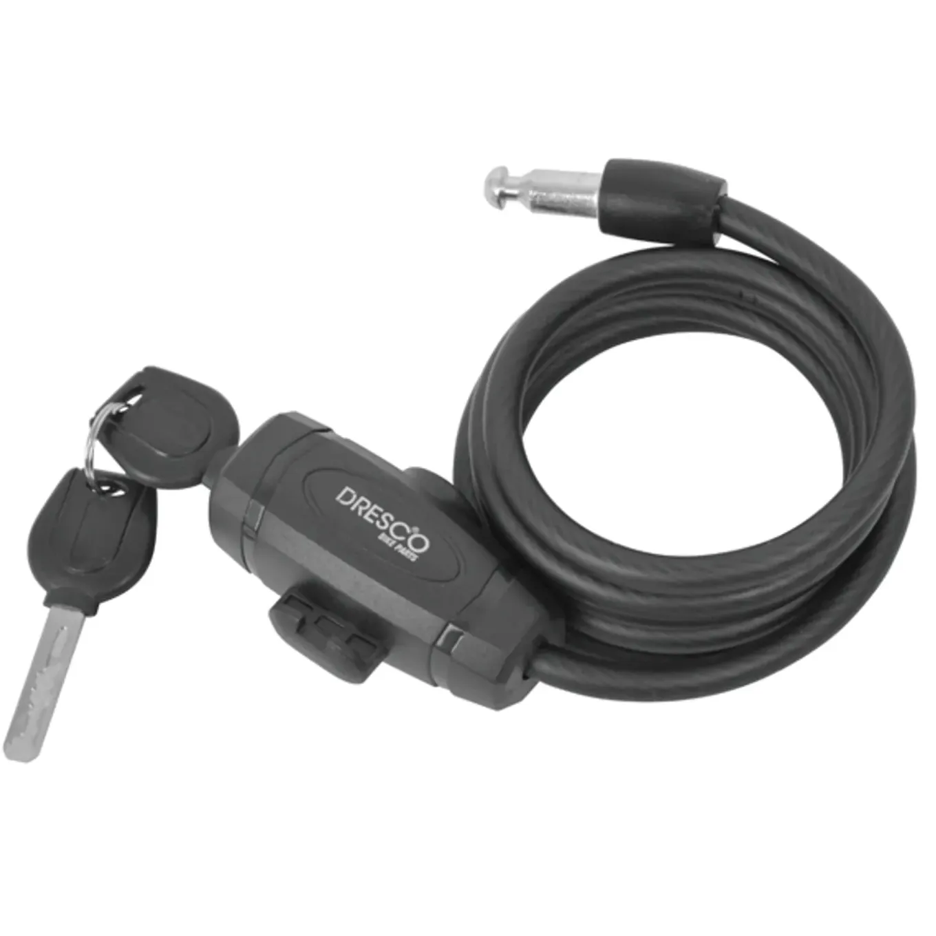 Dresco spiraalkabelslot 150cm, Ø8mm, zwart