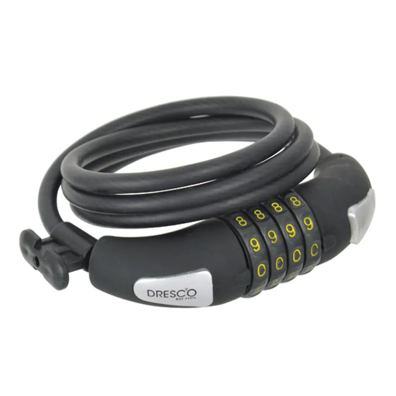 Dresco spiraalkabelslot 120cm, Ø8mm met code