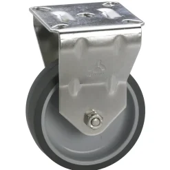 Dörner Helmer Vast Wiel voor Meubels - Voor alle vloertypes - Rubber - met plaat - diam. 50mm