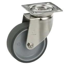 Dorner Helmer Dörner Helmer Zwenkwiel voor Meubels - voor alle vloertypes - Kunststof - met plaat - diam. 50mm