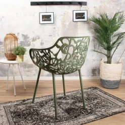 Ds4u - Cast Magnolia Stoel Met Arm Avocado