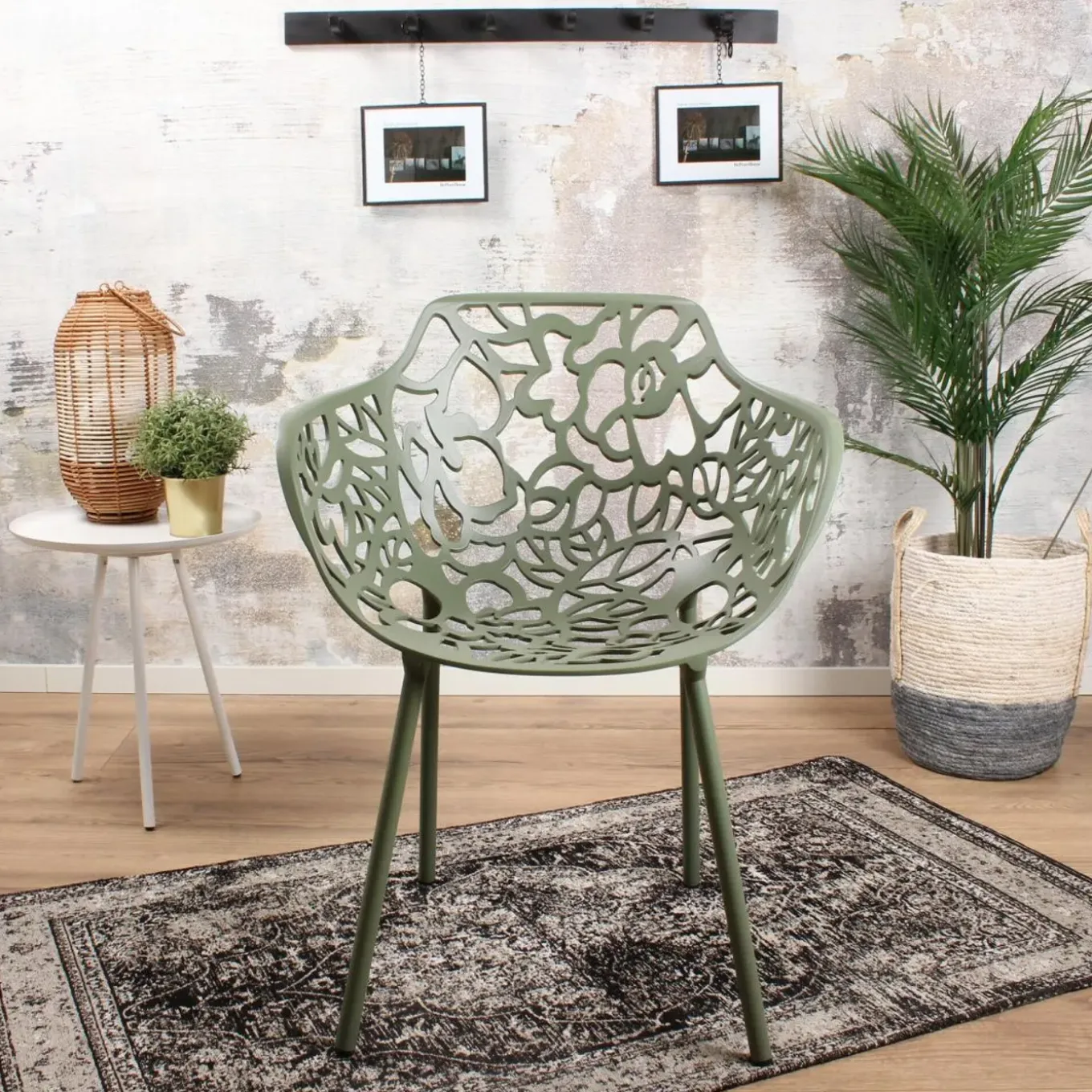 Ds4u - Cast Magnolia Stoel Met Arm Avocado