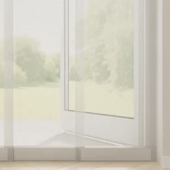 DTCH Vliegengordijn - Lamellengordijn - Inkortbaar - Zonder Boren - Gebroken Wit - 95 X 235 Cm
