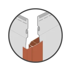 Dumaclin multifunctioneel profiel gevelbekleding T11 taupe 2,5m