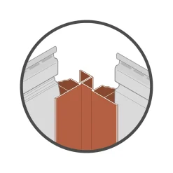 Dumaclin multifunctioneel profiel gevelbekleding T11 crème 2,5m