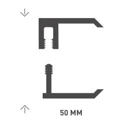 Dumaclin randprofiel crème 250cm