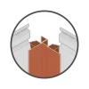 Dumaplast Dumaclin multifunctioneel profiel voor gevelbekleding - T11 - klei - 250 cm
