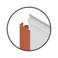 Dumaplast Dumaclin multifunctioneel profiel voor gevelbekleding - T11 - Wit - 250 cm