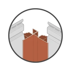 Dumaplast Dumaclin multifunctioneel profiel voor gevelbekleding - T11 - Wit - 250 cm